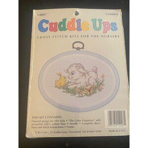 Vintage Cuddle Ups Lambkin 14007 Cross Stitch Kit Nursery Little Lamb JCA Inc